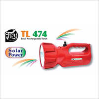 Solar Led Torch - Abs Plastic, 25cm X 10cm X 8cm | 1200mah Rechargeable Battery, 100 Lumens Light Output, Ideal For Camping And Outdoor Activities