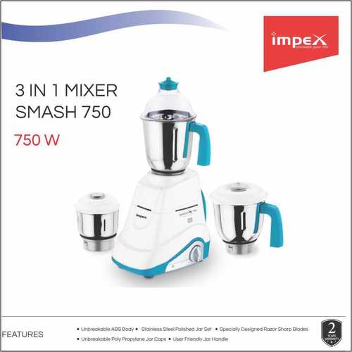 Impex Smash 750 Watts 3 in 1 Mixer Grinder