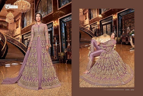 Pink Anarkali Georgette