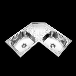 Double Bowl Corner Board Sink