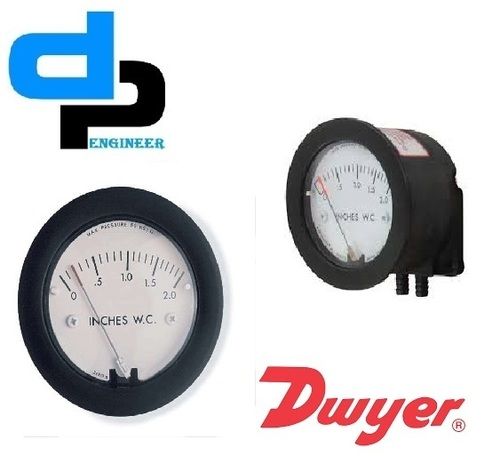 Dwyer 2-5000-500PA Minihelic II Differential Pressure Gauge 0-500 Pa