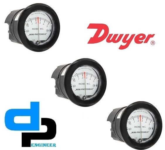 Dwyer 2-5000-0 Minihelic II Differential Pressure Gauge 0-0.5 INCH