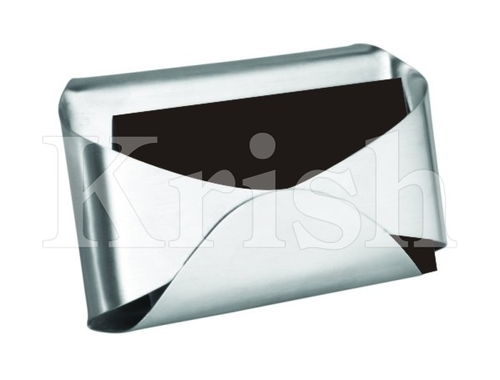 Stainless Steel Business Card Holder - Pick Up Style