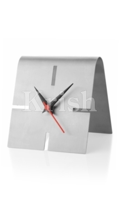 Stainless Steel Square Desktop  Clock