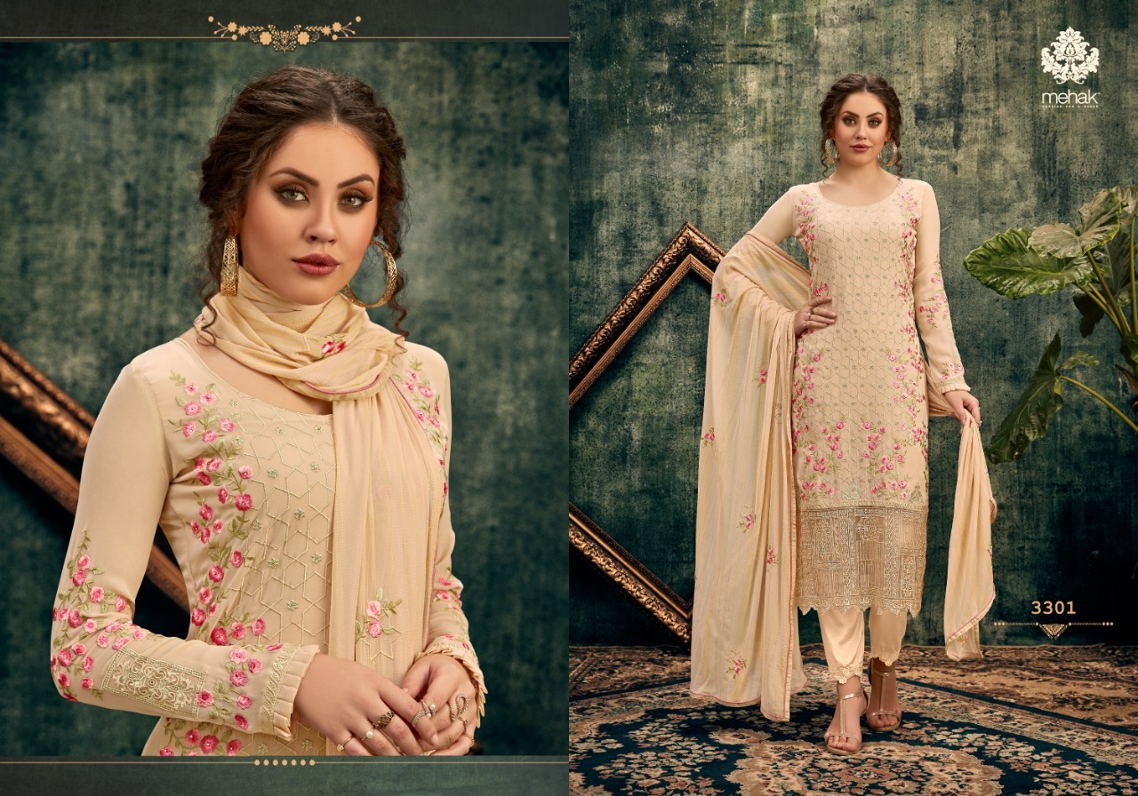 Georgette Embroidered Suit