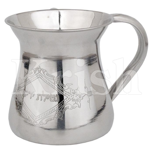 Pitcher Style Stainless Steel Washing Cup with 2 Handles - Super