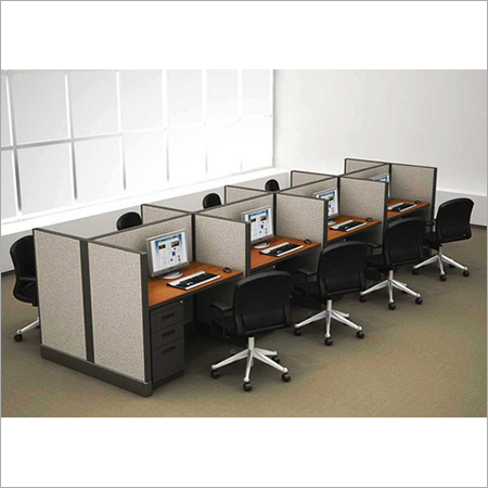 Wood Aluminium Computer Workstation, For Corporate Office