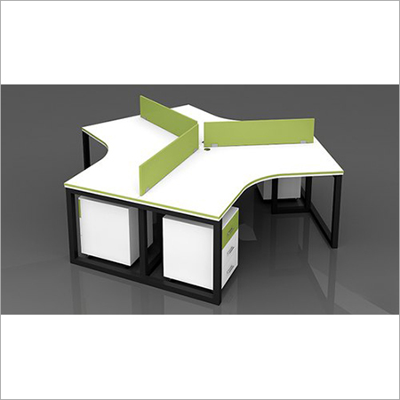Particle Board L Shape Modular Office Furniture