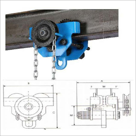 Geared Push Pull Travelling Trolley