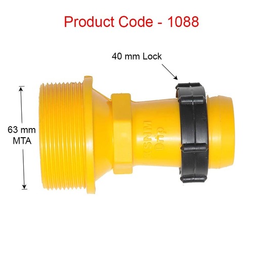 Adaptor / 63 mm MTA / 40 mm Lock