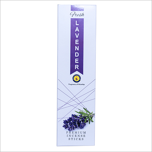Lavender Premium Incense Sticks - Bamboo & Essential Oils 20cm Length | 20 Sticks 30 Minutes Burn Time Ideal for Aromatherapy & Relaxation