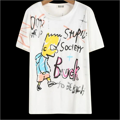 Mens Half Sleeve Printed T-Shirt - Cotton Lycra, Available in Multiple Colors, O-Neck Collar, Short Sleeves, Sizes S to XXL