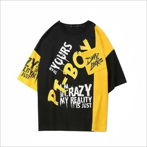 Mens Printed T Shirt - Cotton Lycra, Sizes: S, M, L, XL, XXL | O-Neck, Short Sleeves, Available in Multiple Colors and Stylish Printed Patterns