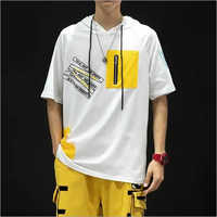 Mens Hooded T Shirt - Cotton Lycra, Available In Multiple Colors, Sizes M To Xxl, Short Sleeves For Everyday Comfort And Style