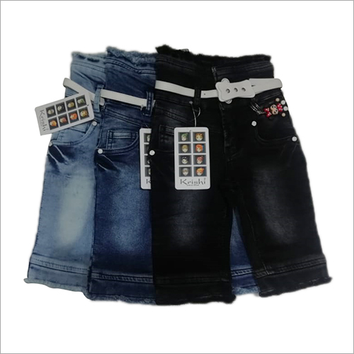 Available In Different Color Kids Jeans Capri