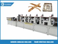 High speed paper edge protector machine with online punching device