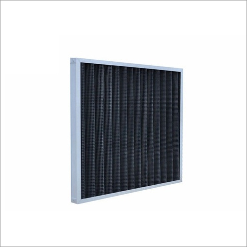 Metal Frame Activated Carbon Panel Filter Pleated