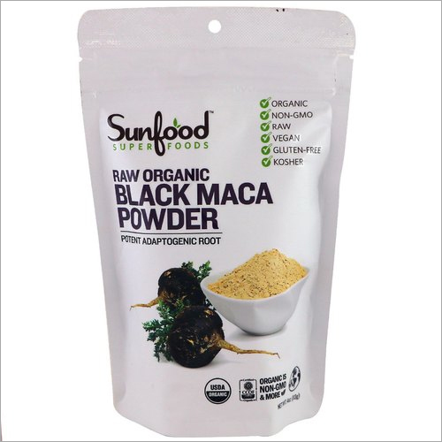 Raw Organic Black Maca Powder Shelf Life: 24 Months