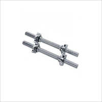 Ss Dumbbell Rods - Set Of 2, Stainless Steel | For Endurance, Strength Gain, And Muscle Toning In Gym Workouts