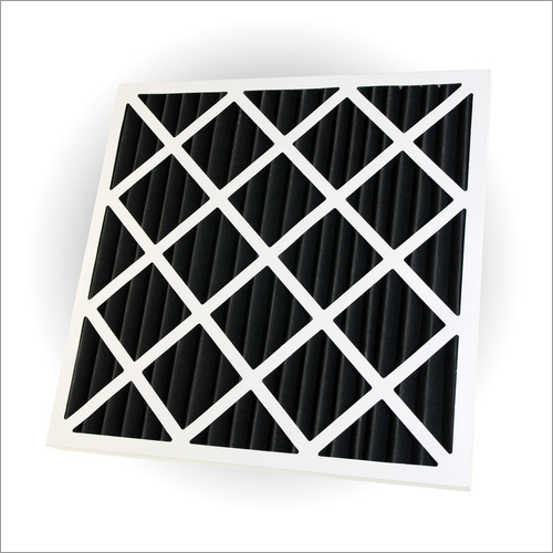 Card Board Frame Activated Carbon Panel Filter - Pleated