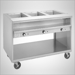 Stainless Steel Food Serving Counter With Trolley Application: Restaurant