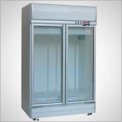 Stainless Steel Upright Chiller With Glass Door Power Source: Electrical