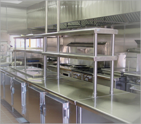 Stainless Steel Kitchen Shelves