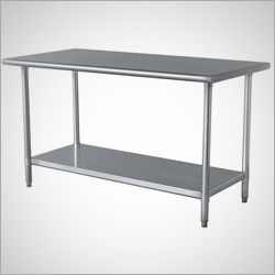 Stainless Steel Kitchen Work Table Application: Restaurant