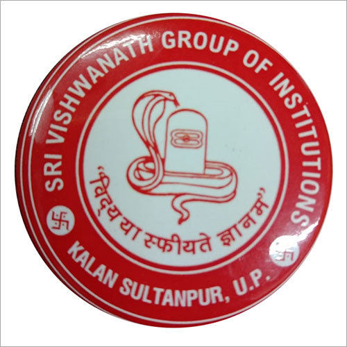 Light Weight Institution Printed Round Badge