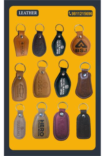 Leather Printed Keychain