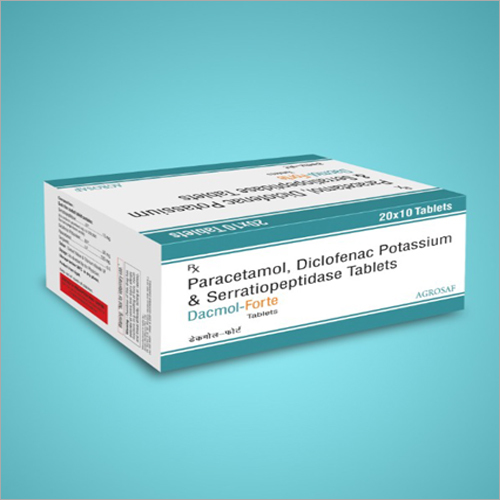 Paracetamol Diclofenac Potassium And Serratiopeptidase Tablets