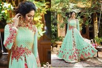 Gown Georgette With Embroidery work