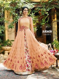 Gown Georgette With Embroidery work