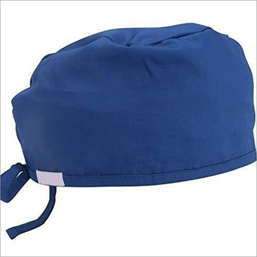 Blue Cotton Surgical Cap