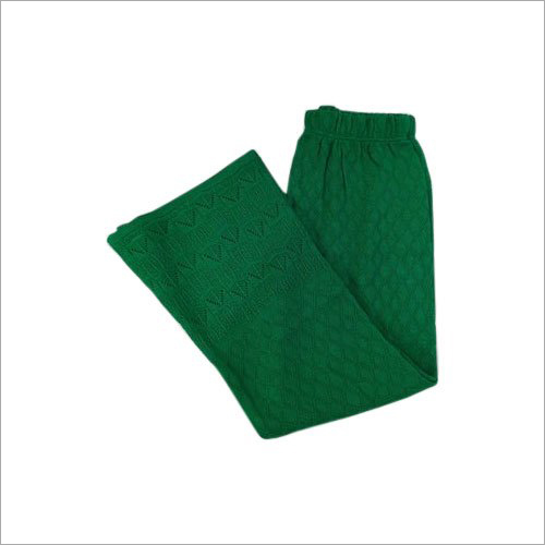 Ladies Fancy Green Woolen Palazzo - Woolen, Sizes S-XXL, Green Color, Winter Wear | Lightweight, Skin-Friendly, Washable, Optimal Fitting