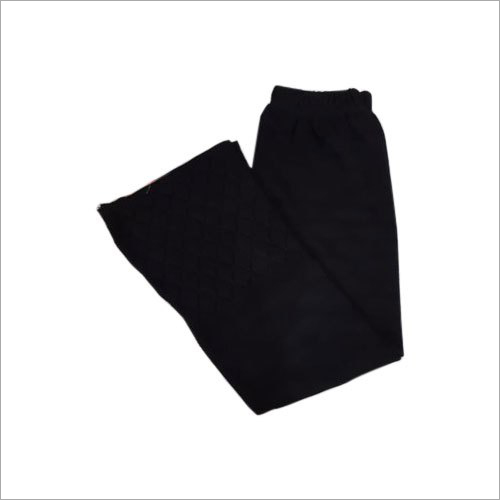 Ladies Black Woolen Palazzo - Woolen, Available in Sizes S to XXL | Stylish, Washable, Ideal for Winter Wear
