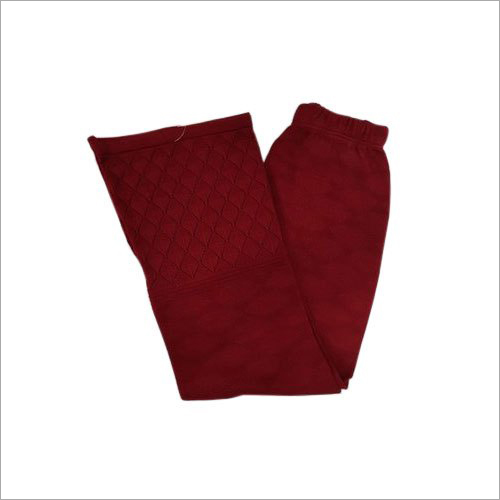Ladies Maroon Woolen Palazzo - Woolen, Sizes S to XXL, Maroon Color | Washable, Mesmerizing Prints, Ideal for Winter Wear