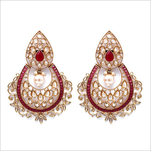 Stylish Antique Gold Jhumka Earrings Trending Artificial Jewellery Designs  J25707