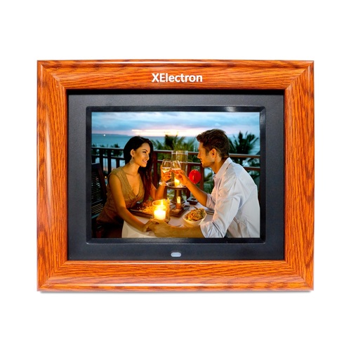XElectron 8 inch IPS Display Wooden Digital Photo Frame