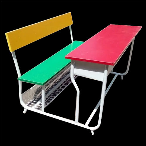 Mild Steel Pipe Frame School Bench