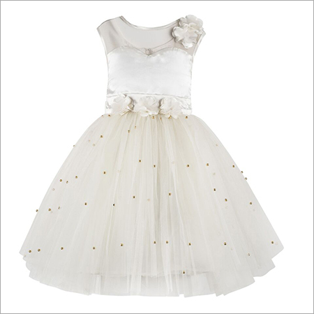 Pearl White  Party  Dress