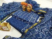 Indigo Print Cotton Suit