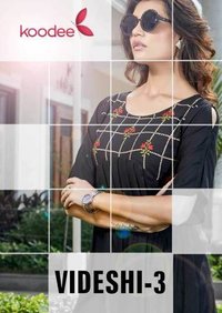 Rayon Katha Hand Work Kurti - S(36), M(38), L(40), Xl(42), 32 Inch Length | Cool Dry, Quick Dry, 3-4th Sleeve, Embroidered, Daily Wear, Customized Logo