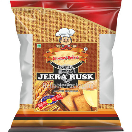 3 Layer Rusk Packaging Pouch