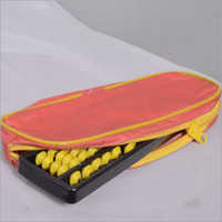 Abacus Pouch - Polyester, 12 X 6 X 2 Inches | Pink, Rectangular Shape, Zipper Closure, Lightweight