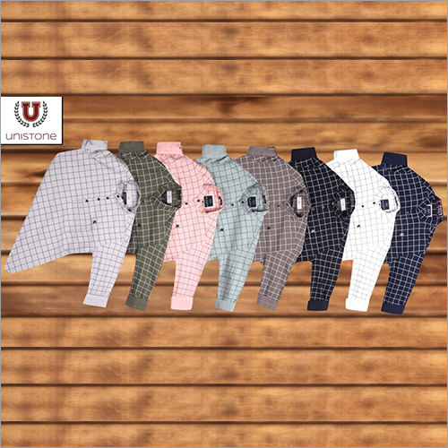 Mens Check Casual Shirts - Cotton Blend, Size [M, L, XL], Multicolor | Features: Washable, Check Pattern, Suitable for Rainy, Spring, Summer, Winter