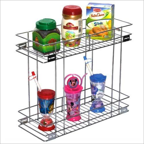 Stainless Steel Double Pull Out Basket