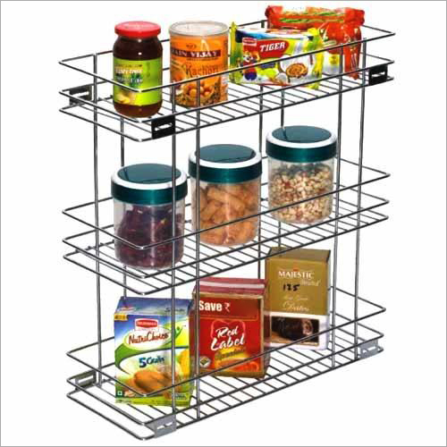 Metal Triple Pull Out Basket