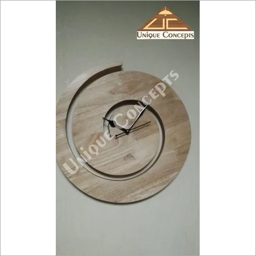 Round Wooden Wall Clock