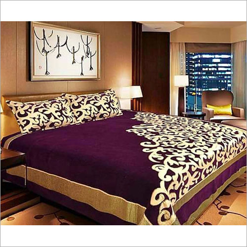 Printed Fancy Velvet Bed Sheet